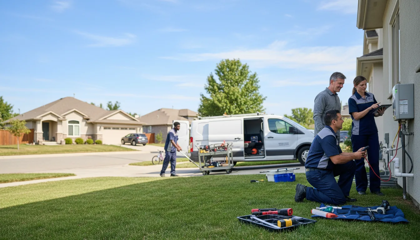 Tankless water heater service in Moore, TX